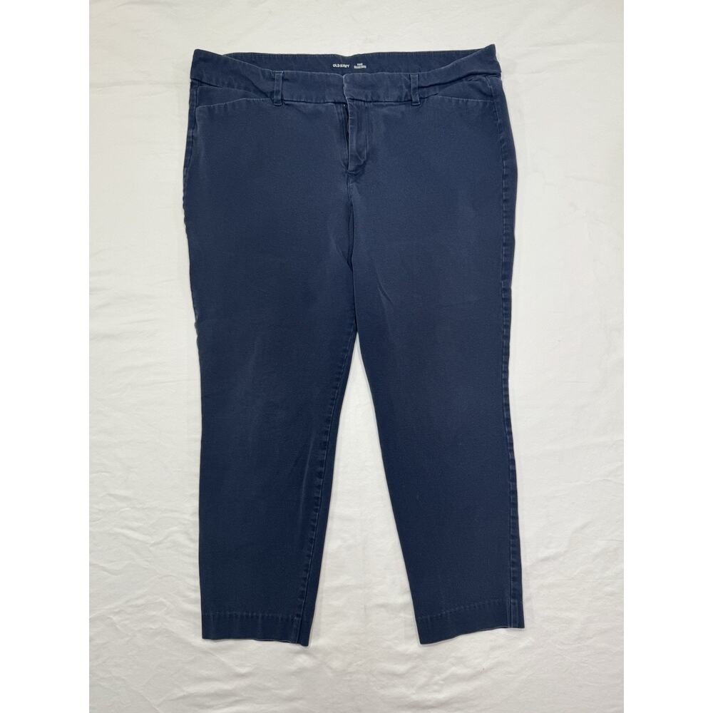 Old Navy High-Waisted Pixie Skinny Ankle Pants in the navy womens 16
